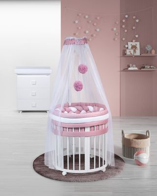 Culla Evolutiva Marilyn Elite Bianca (Kit Tessile a Scelta)