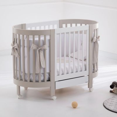 Culla Evolutiva Giulia Bianco/Tortora (Materassi Omaggio)