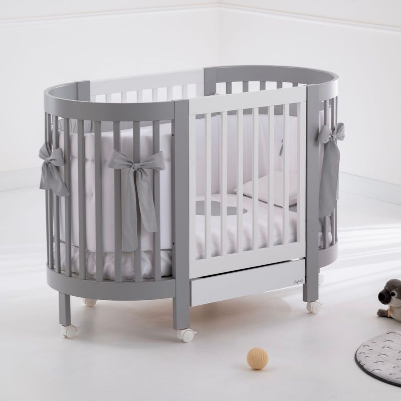 Culla Evolutiva Giulia Bianco/Grigio (Materassi Omaggio)