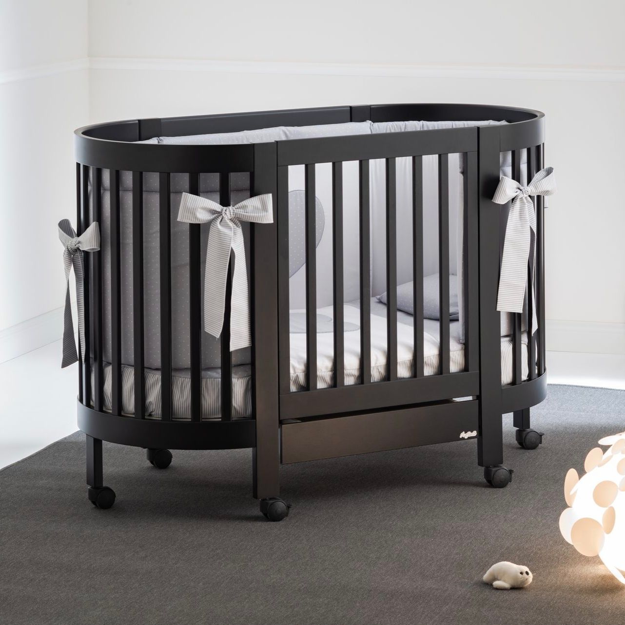 Culla Evolutiva Giulia Nera (Materassi Omaggio)