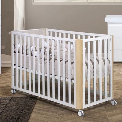 Culla Evolutiva Matrix Bianco/Legno Naturale (Kit Tessile a Scelta) Culla Evolutiva Matrix Bianco/Legno Naturale (Kit Tessile a Scelta)