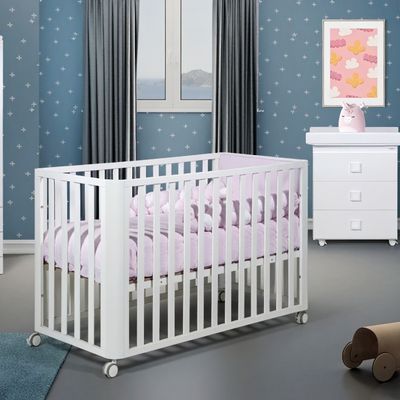 Culla Evolutiva Matrix Bianca (Kit Tessile a Scelta)