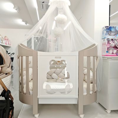 Culla Evolutiva Diamante Tortora (Kit Tessile in Dotazione) Culla Evolutiva Diamante Tortora (Kit Tessile in Dotazione)