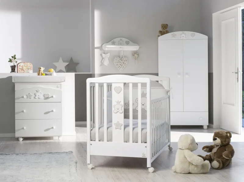 Cameretta Baby Re Decoro Tortora