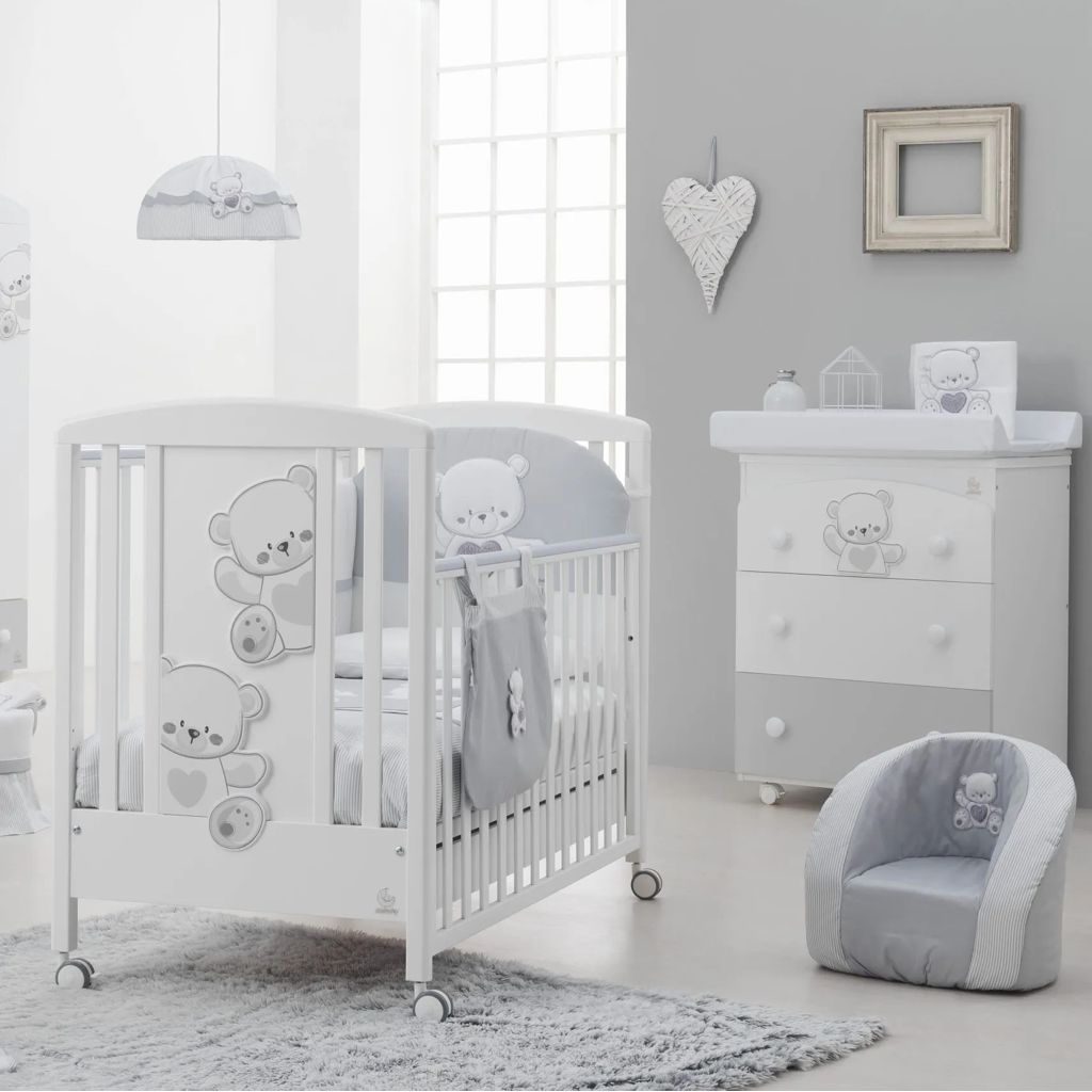 Cameretta Orso Jolie Grigio