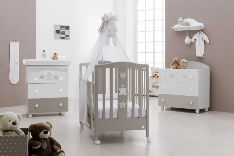 Cameretta Baby Re Tortora