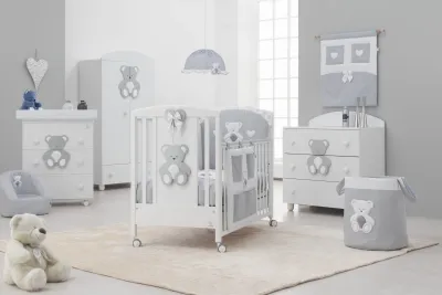 Cameretta Orso Peluche Grigio Cameretta Orso Peluche Grigio