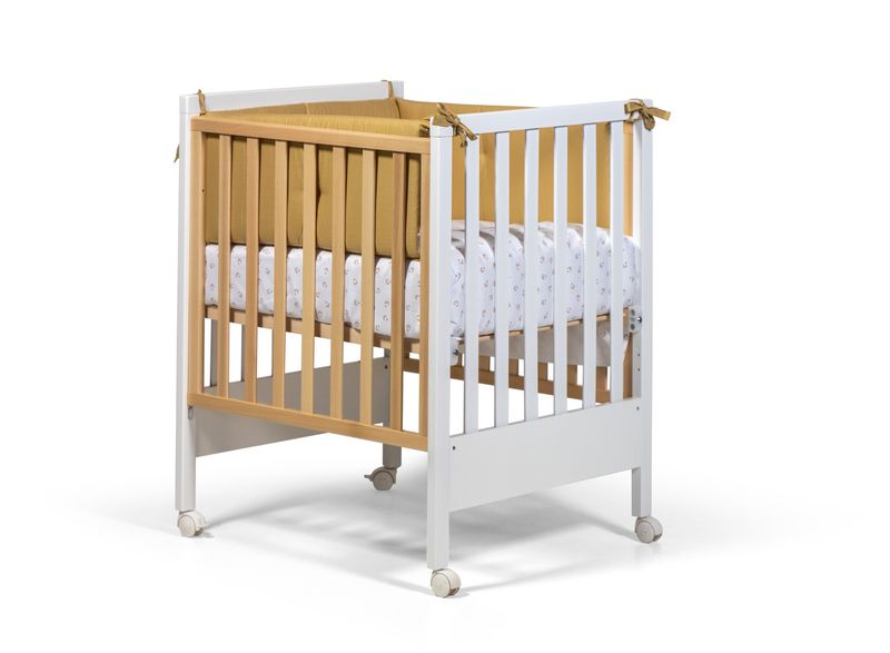 Culla Evolutiva Kresco Bianco/Legno Naturale (Kit Tessile in Dotazione)