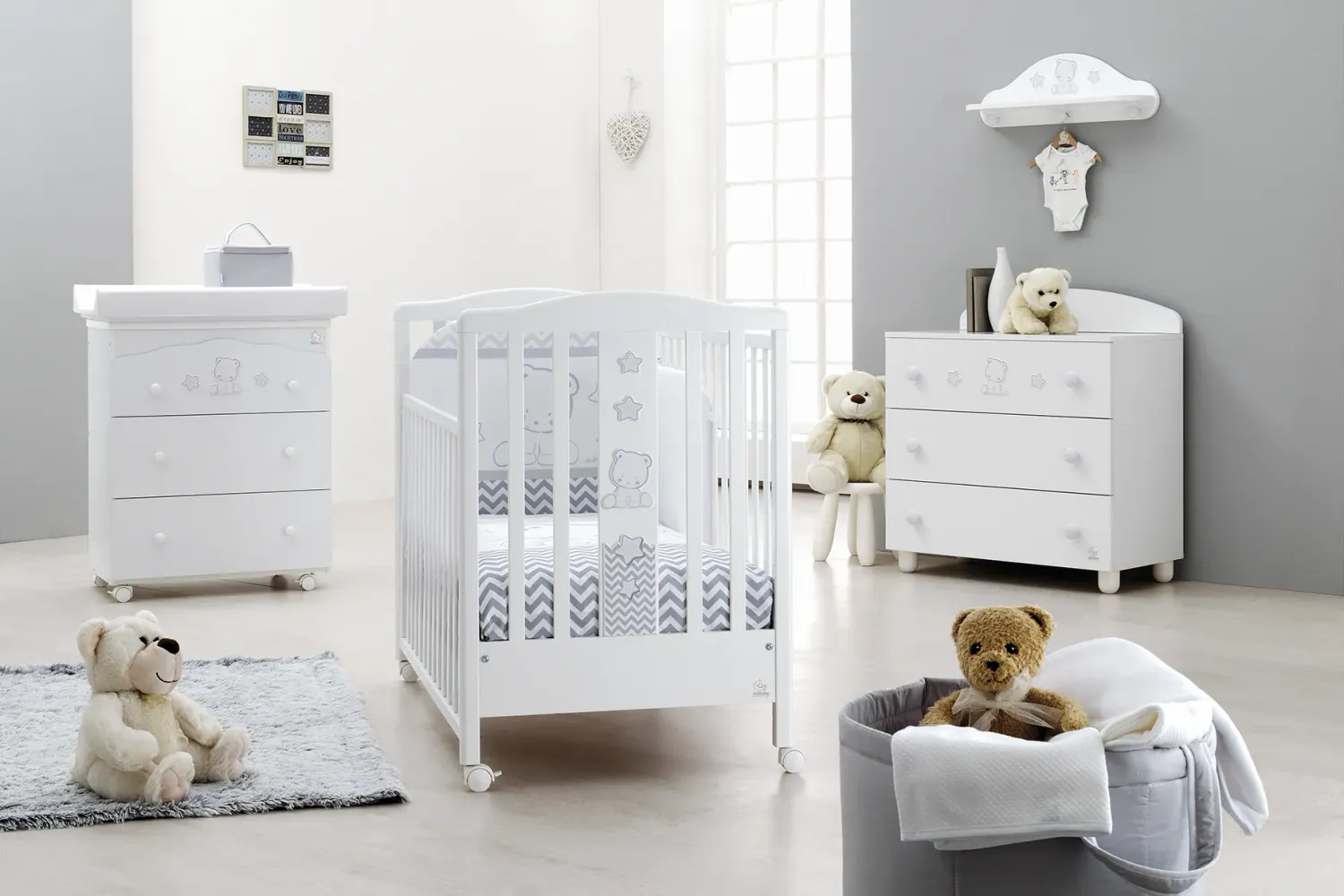 Cameretta Pop Star Decoro Grigio