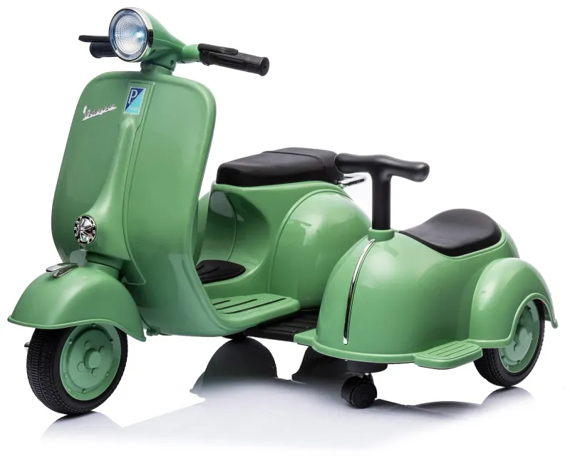 Piaggio Vespa Elettrica per Bambini Sidecar Small 6V Verde