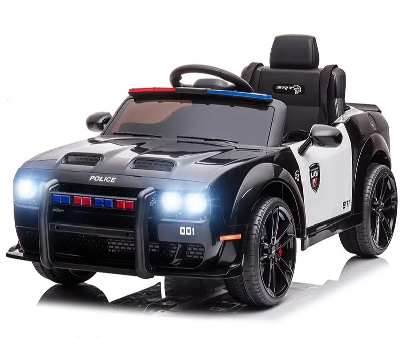 Auto Elettrica per Bambini Dodge Polizia 12V Nera