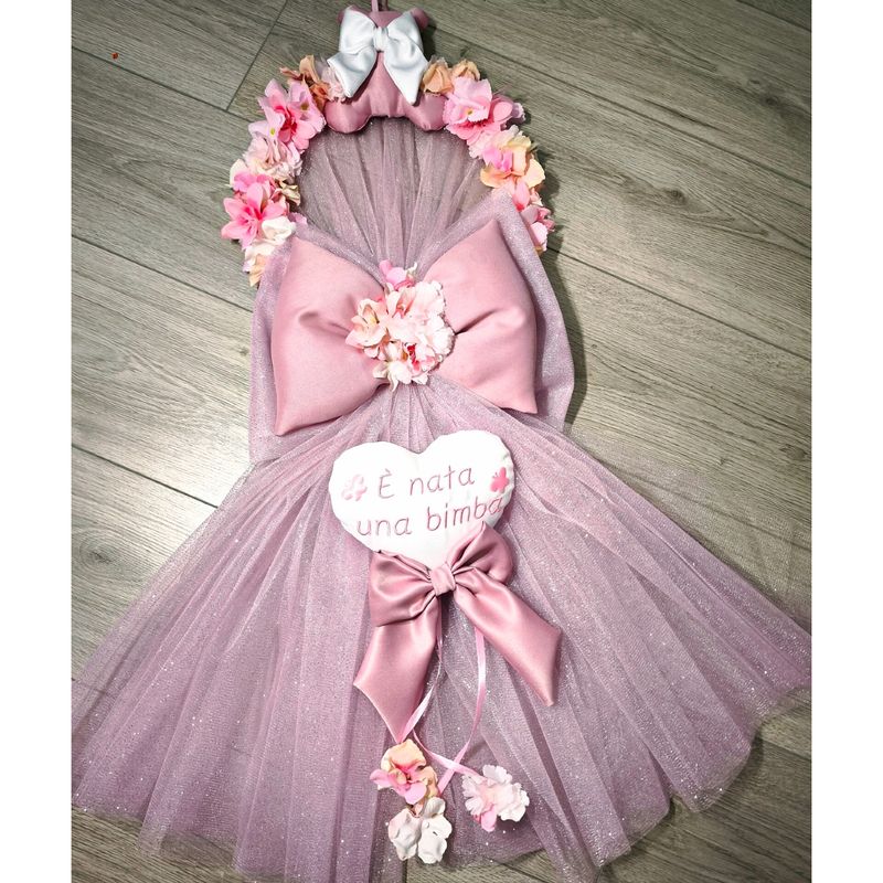 Fiocco Nascita Realizzato a Mano