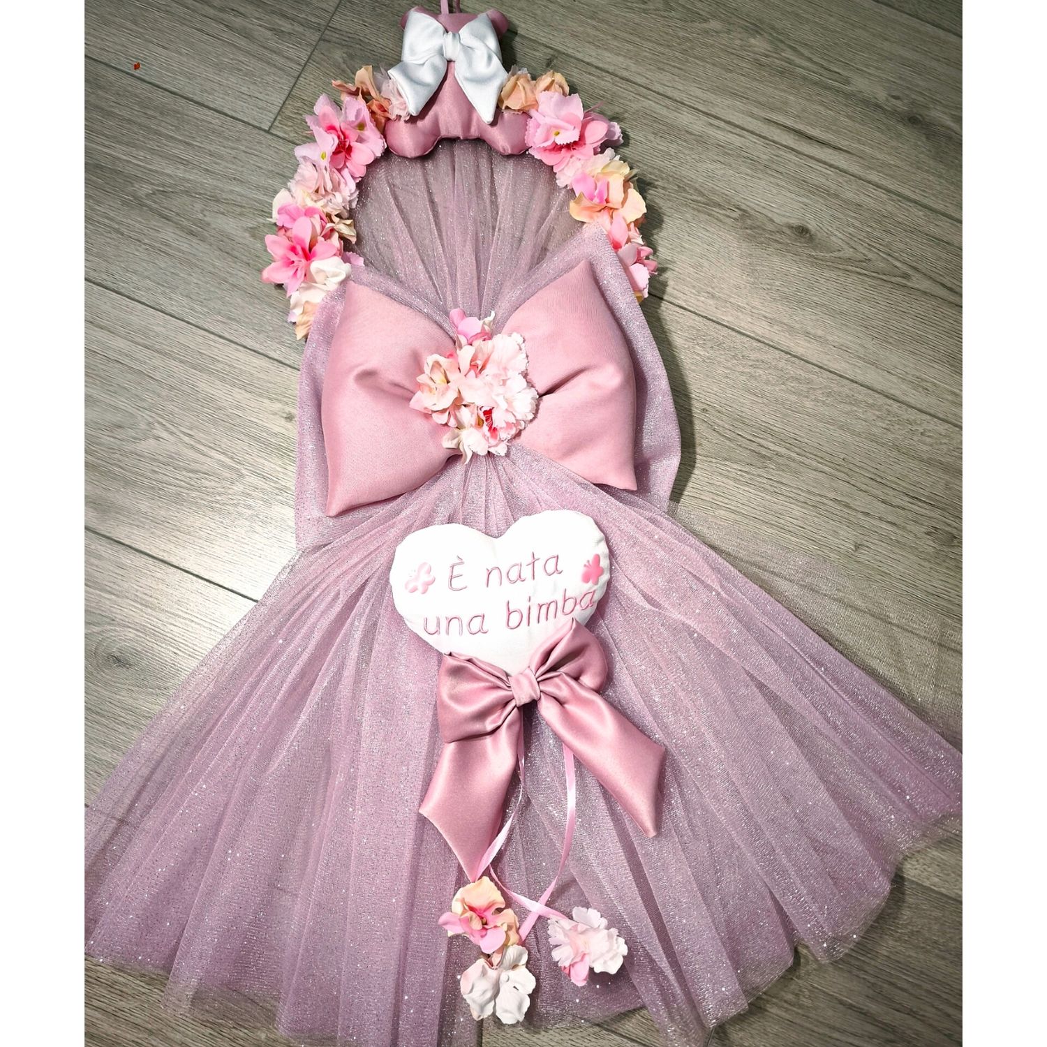 Fiocco Nascita Realizzato a Mano