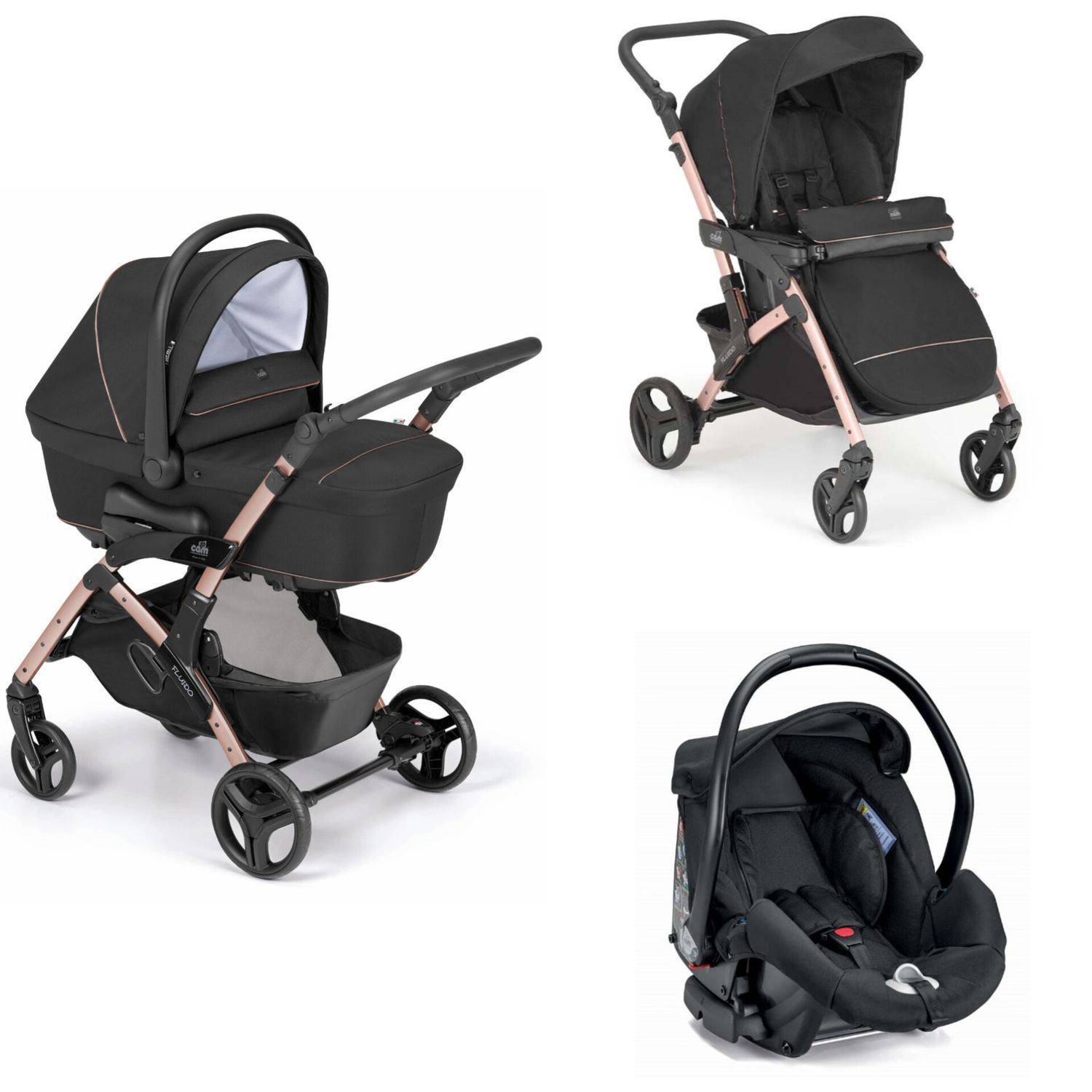 Trio Cam Fluido Nero