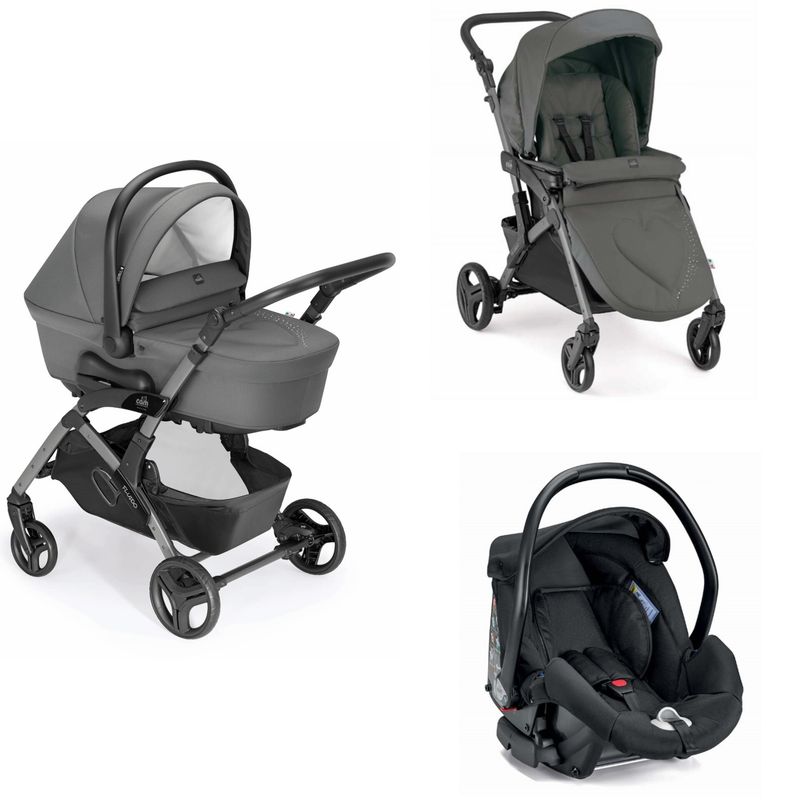 Trio Cam Fluido Romantic Cuore Grigio 