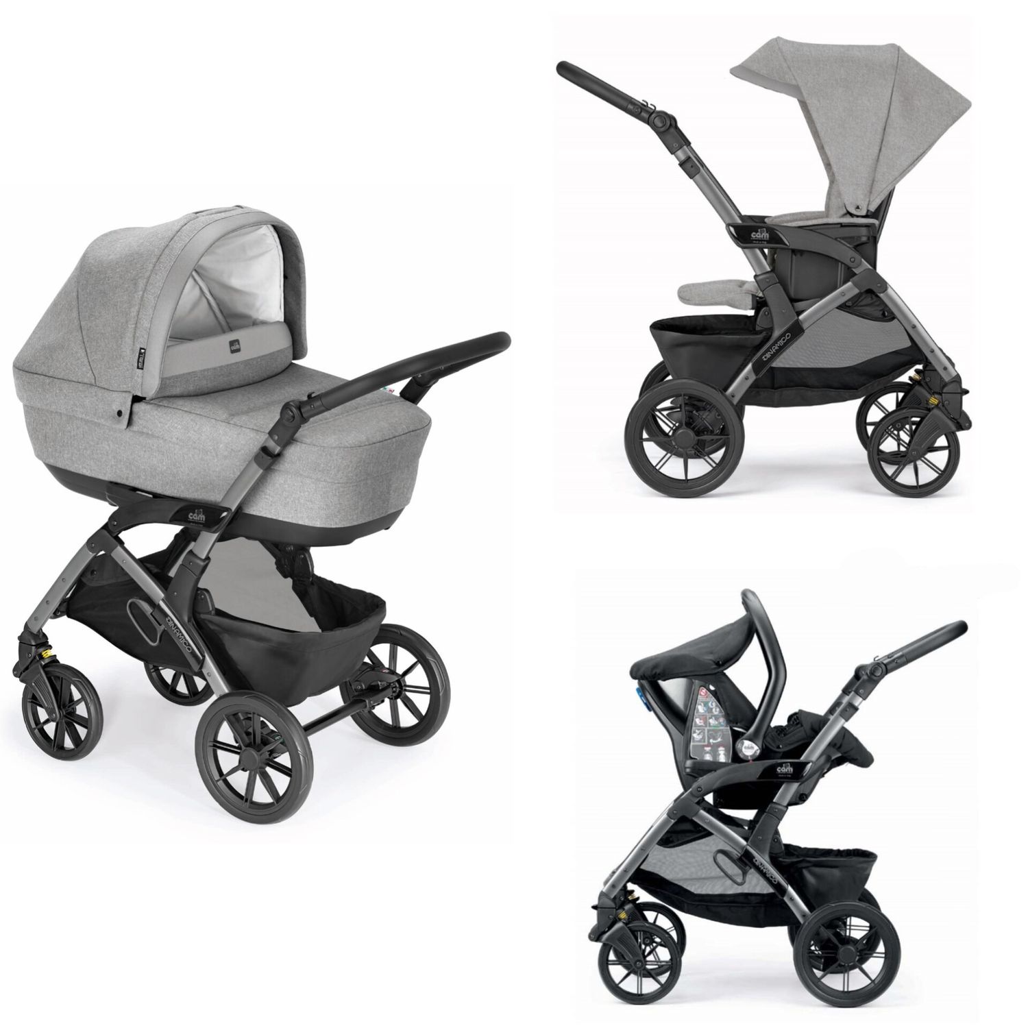 Trio Cam Dinamico Grigio