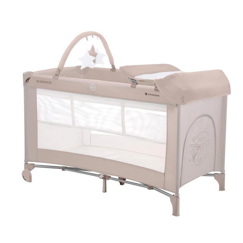 Lettino da viaggio So Gifted Plus Tortora con Kit Doppia Altezza