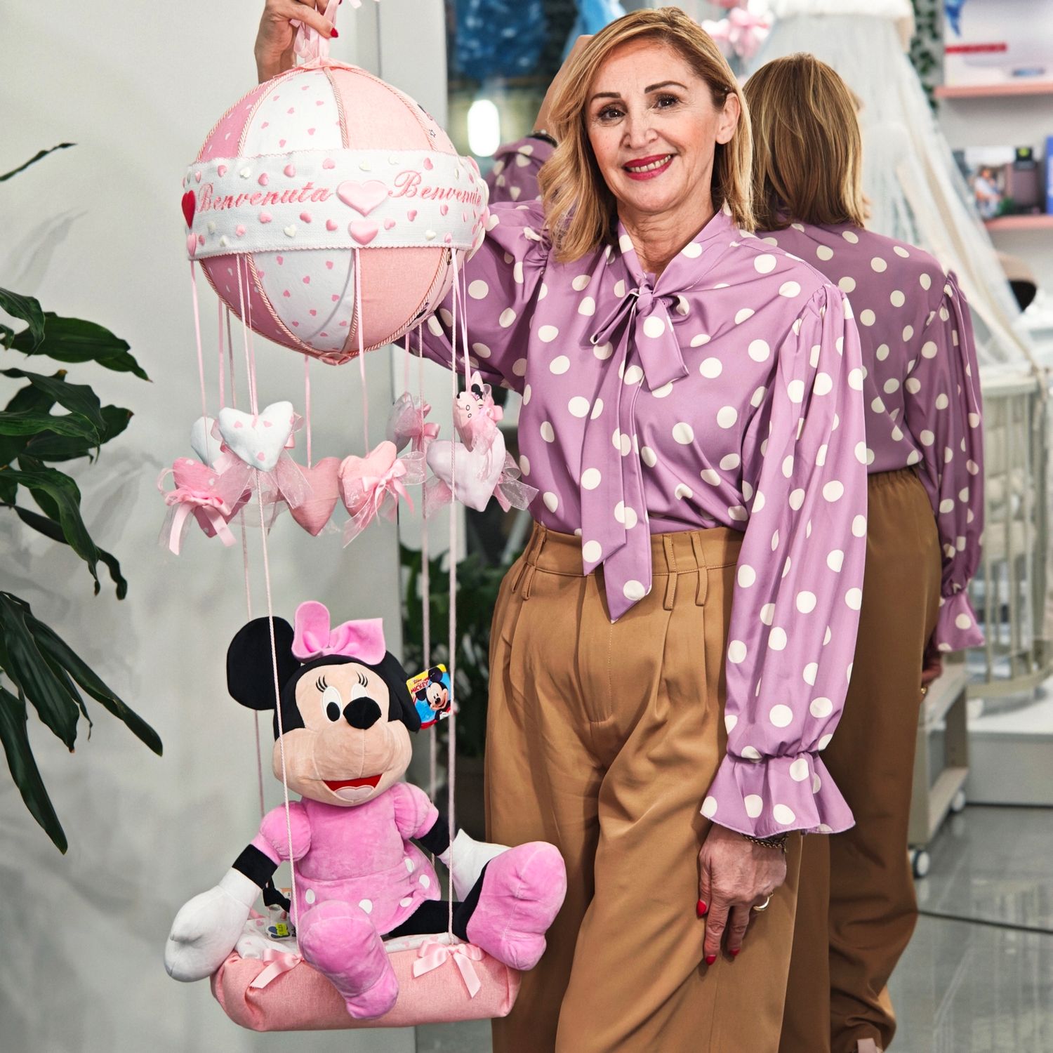 Fiocco Nascita Mongolfiera Grande Disney Personalizzata con Nome – Realizzato a Mano