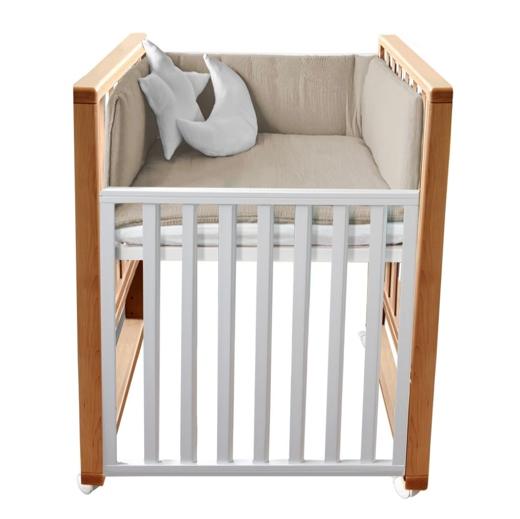 Culla Evolutiva Infinito Naturale/Bianco (Kit Tessile a Scelta)