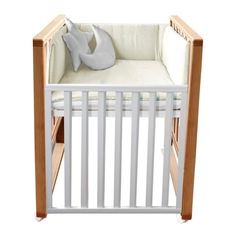 Culla Evolutiva Infinito Naturale/Bianco (Kit Tessile a Scelta)