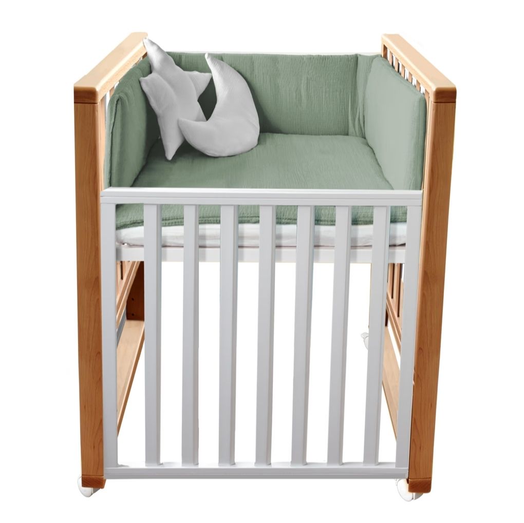 Culla Evolutiva Infinito Naturale/Bianco (Kit Tessile a Scelta)