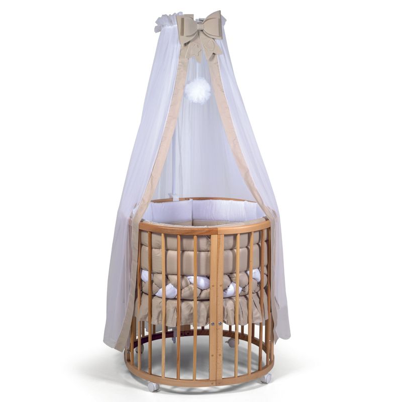 Culla Evolutiva Marilyn Naturale (Kit Tessile a Scelta)