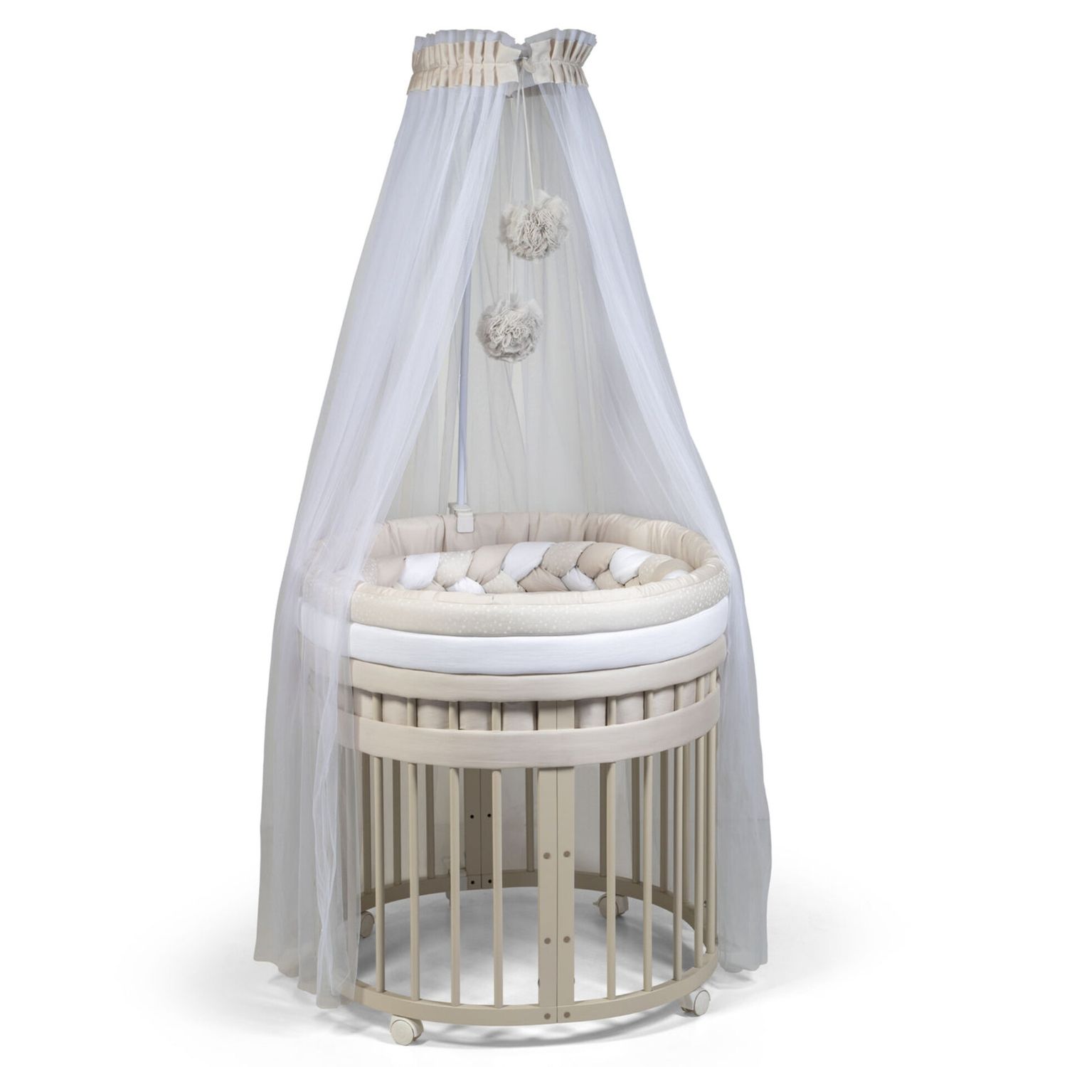 Culla Evolutiva Marilyn Elite Tortora (Kit Tessile a Scelta)