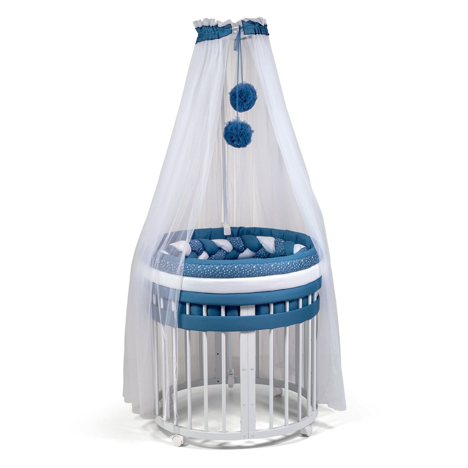 Culla Evolutiva Marilyn Elite Bianca (Kit Tessile a Scelta)