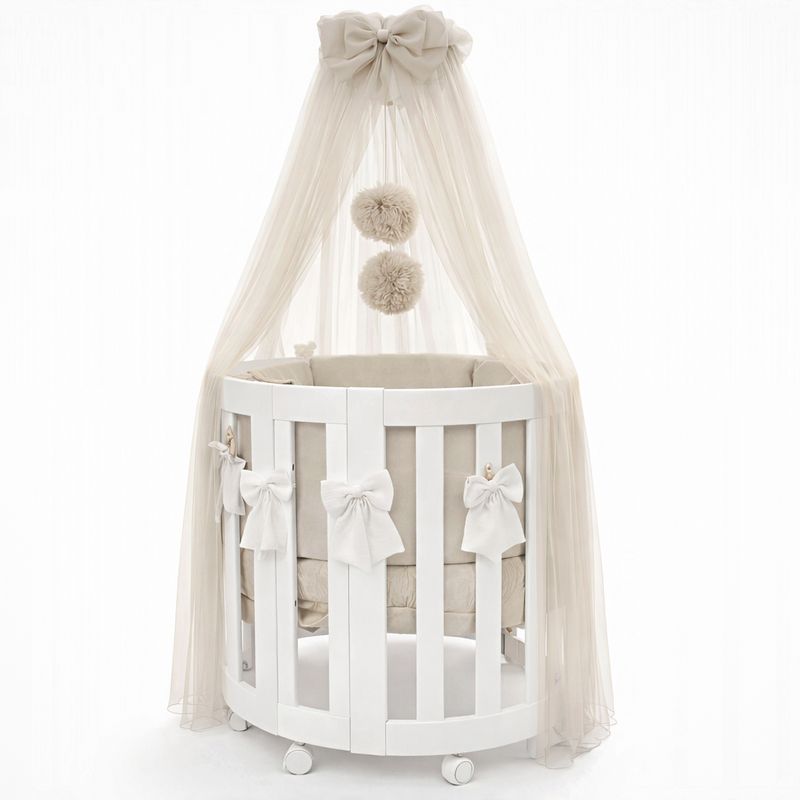Culla Evolutiva Evoc Bianco (Kit Tessile in Dotazione)