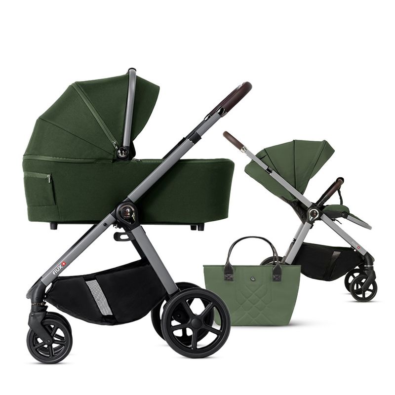 Trio Dada Prams Flux Verde