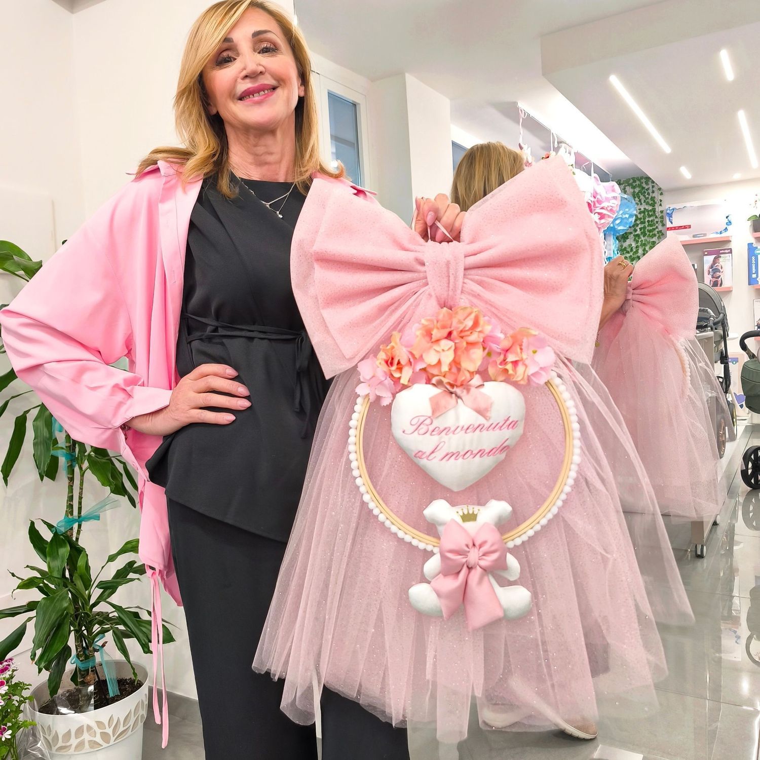 Fiocco Nascita Realizzato a Mano