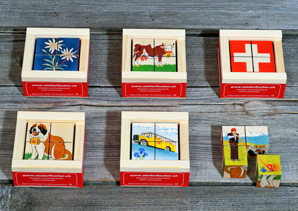 Würfelpuzzle, Mini – Swiss