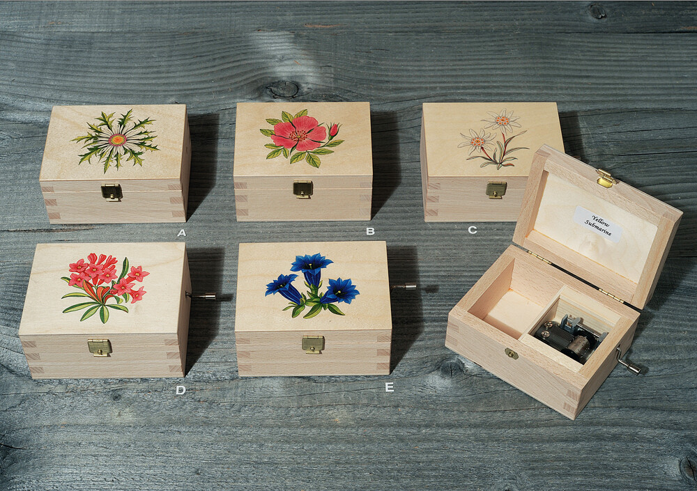 Spieldose, Alpenblumen