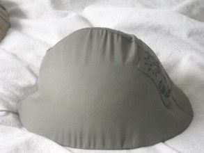 Italian WW I Helmet  with linen cover
