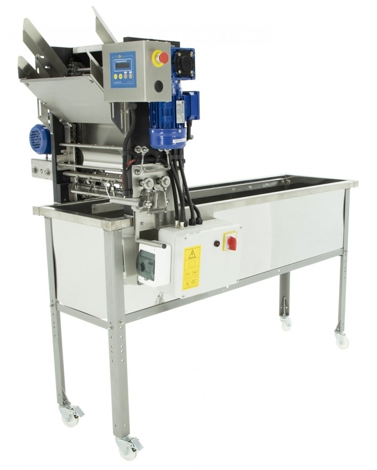 Entdeckelungsmaschine 400 V mit automatische Zuführung und geschlossenem Wasser - System