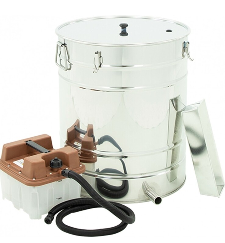 Wachsschmelzer auf Basic Absetzbehälter 100L mit Dampferzeuger - ECO Version