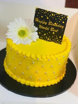 Sunflower buttercream cake