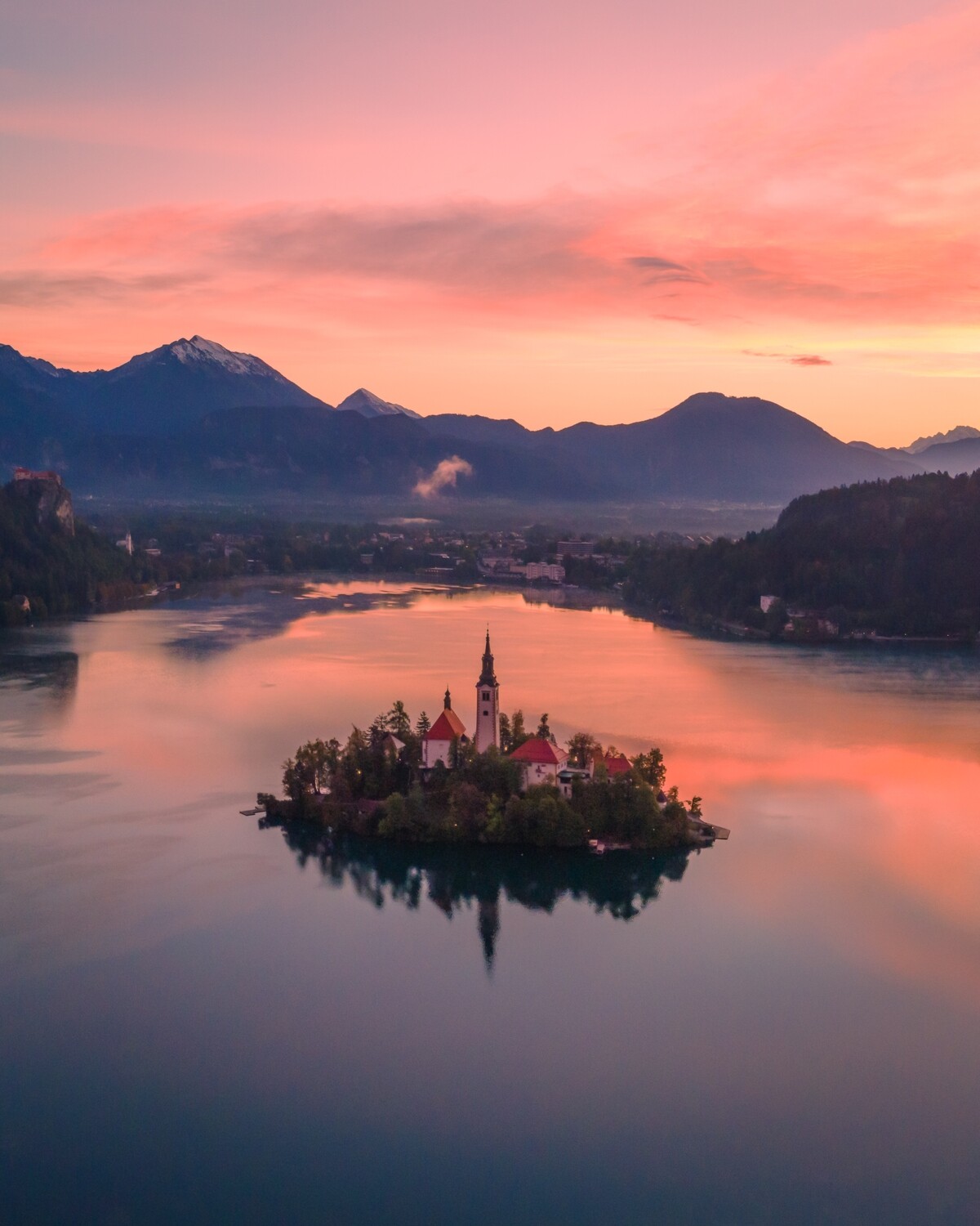 Lake Bled in de ochtend
