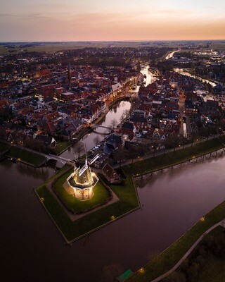 Dokkum in de ochtend