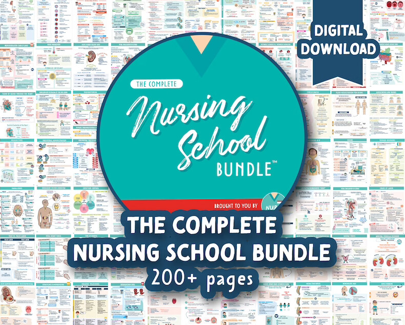 The Complete Nursing School Bundle™ | 200+ Pages | Digital Download