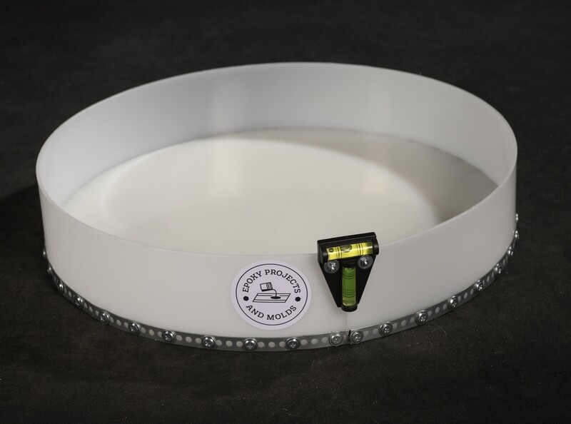 Epoxy Round Table Mold 15,75&quot; - diameter 40 cm HDPE