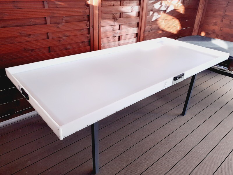 Epoxy Table Mold 8 ft - 95&quot; x 39&quot; - 243 cm x 100 cm HDPE Resin Casting Pourfection