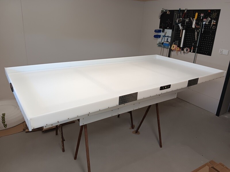 Epoxy Table Mold 8 ft  by 4 ft - 95&quot; x 48&quot; - 243 cm x 122 cm HDPE Resin Casting Giant