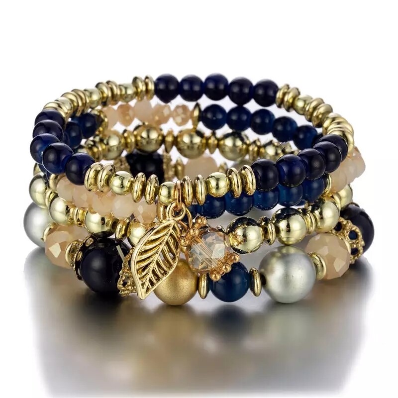 Verona - Multilayer Crystal Beaded Fashion Bracelets