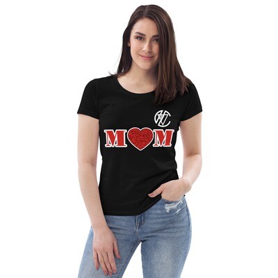 Verona's Closet Mom Red and White Women's Fitted Eco Tee