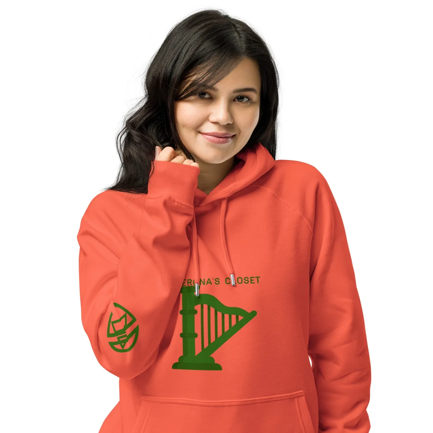 Verona&#39;s Closet Unisex Eco Raglan Hoodie