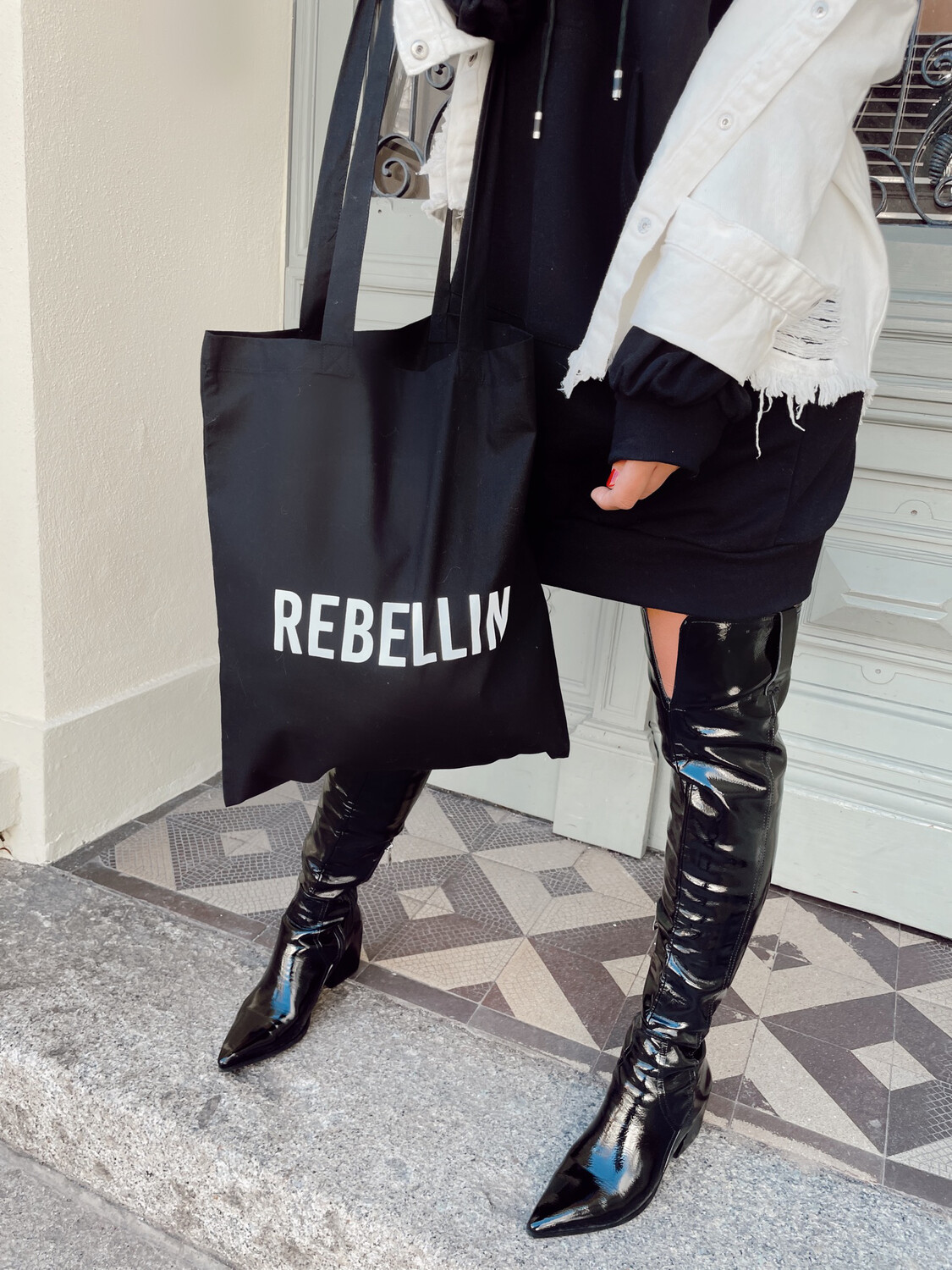 Shopping Bag Rebellin Black