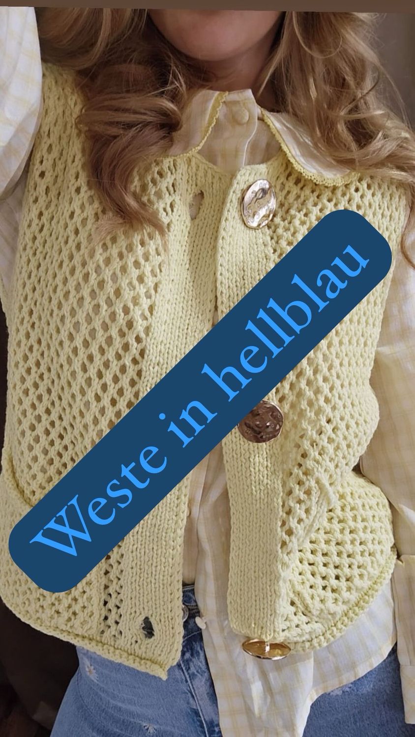 Weste Kathrin hellblau