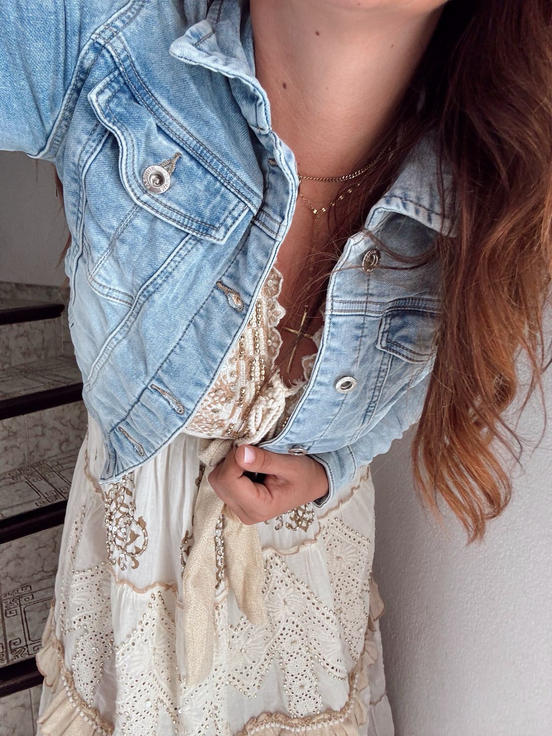 Jeansjacke Gr. L