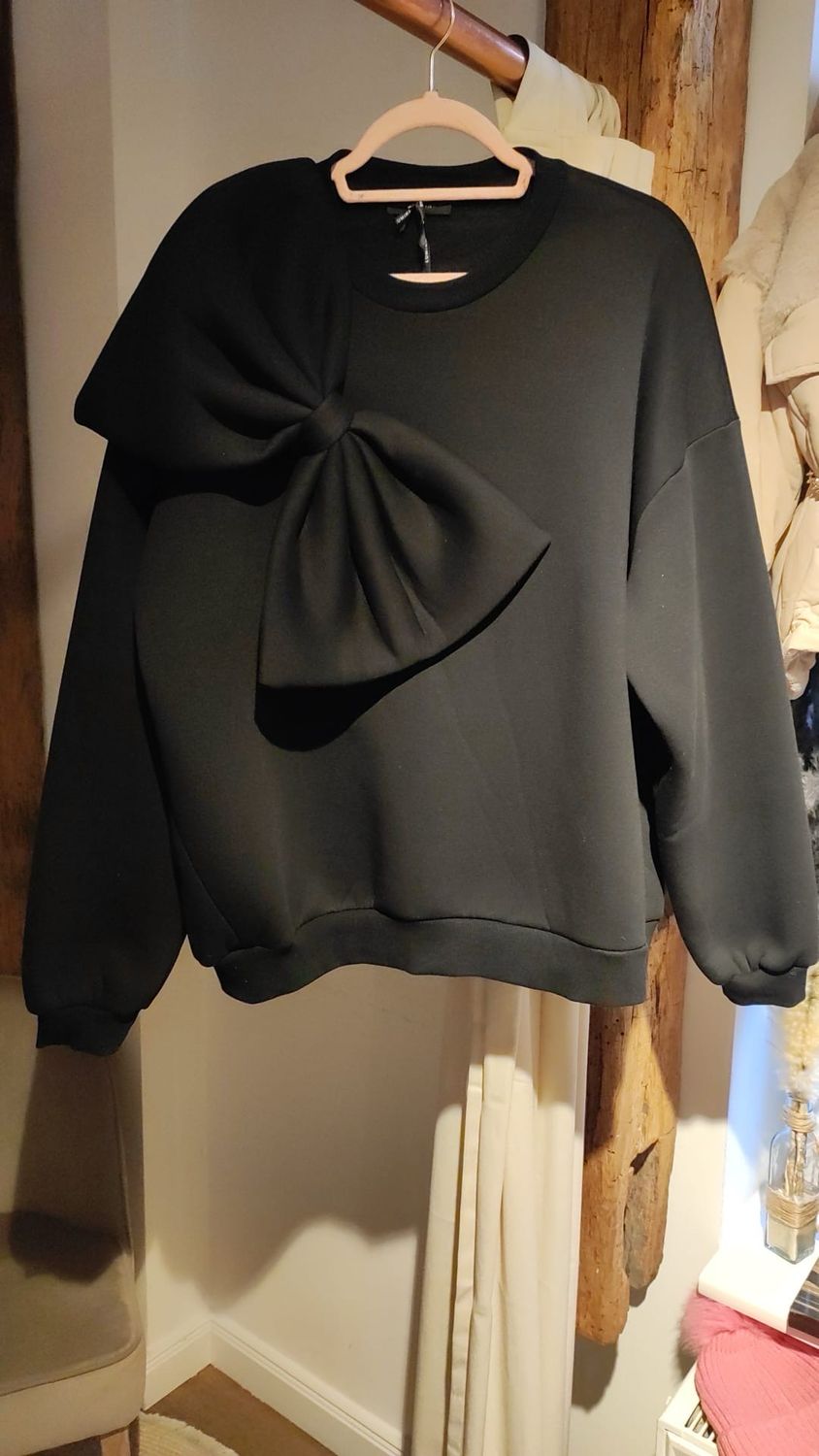 Pulli Schleife schwarz